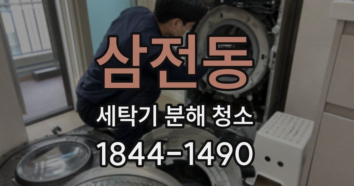 삼전동 세탁기 분해 청소