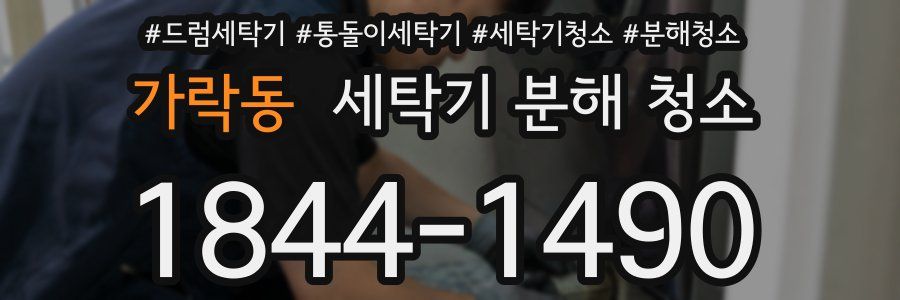 가락동 세탁기 분해 청소