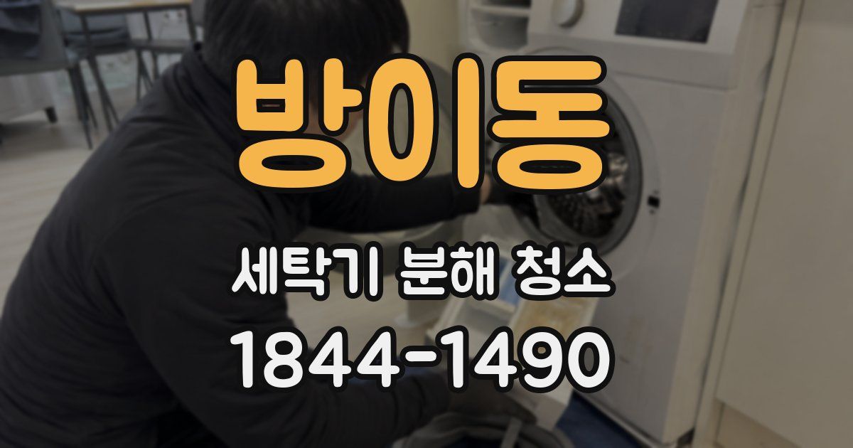 방이동 세탁기 분해 청소
