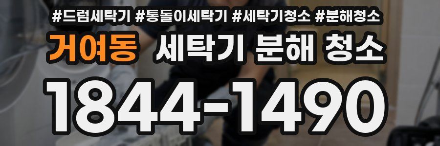 거여동 세탁기 분해 청소