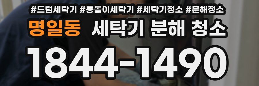 명일동 세탁기 분해 청소