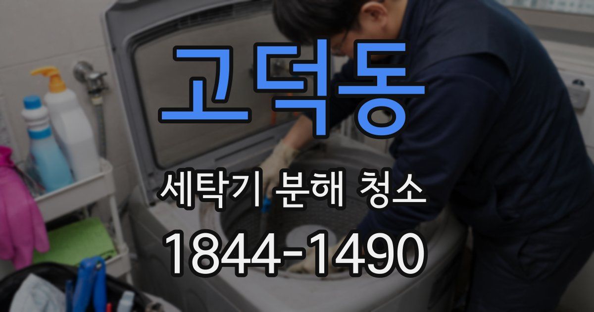 고덕동 세탁기 분해 청소