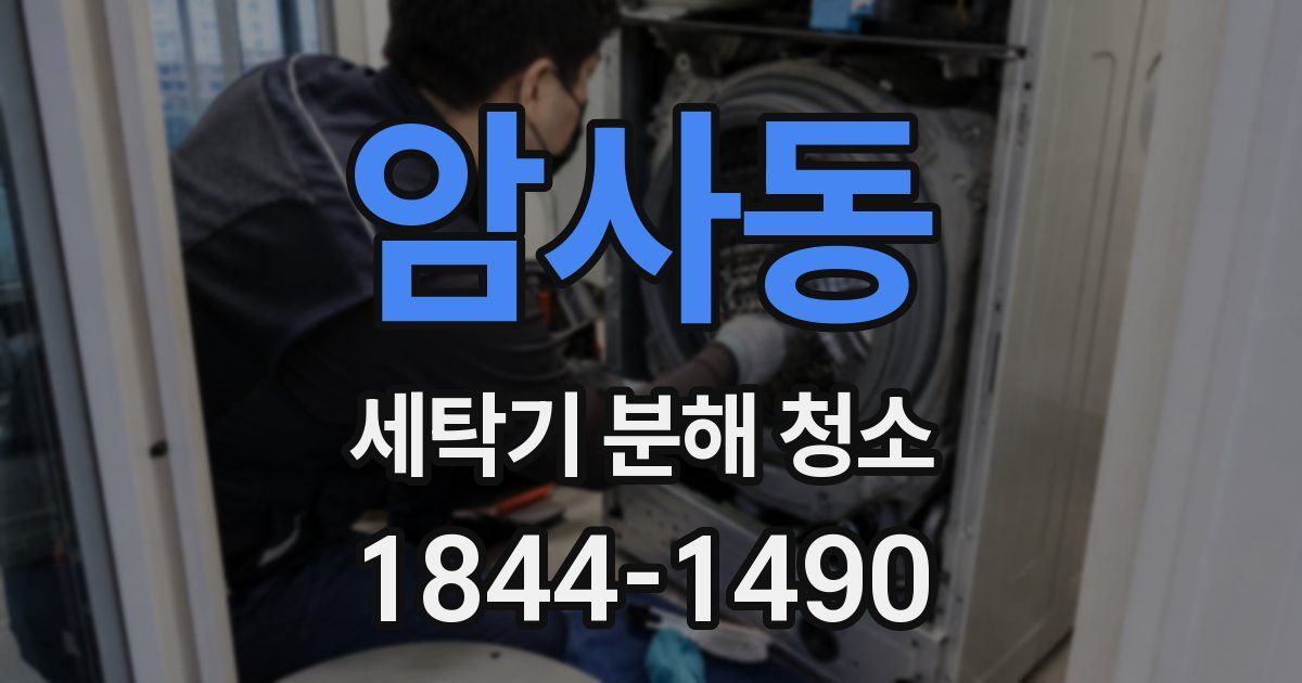 암사동 세탁기 분해 청소