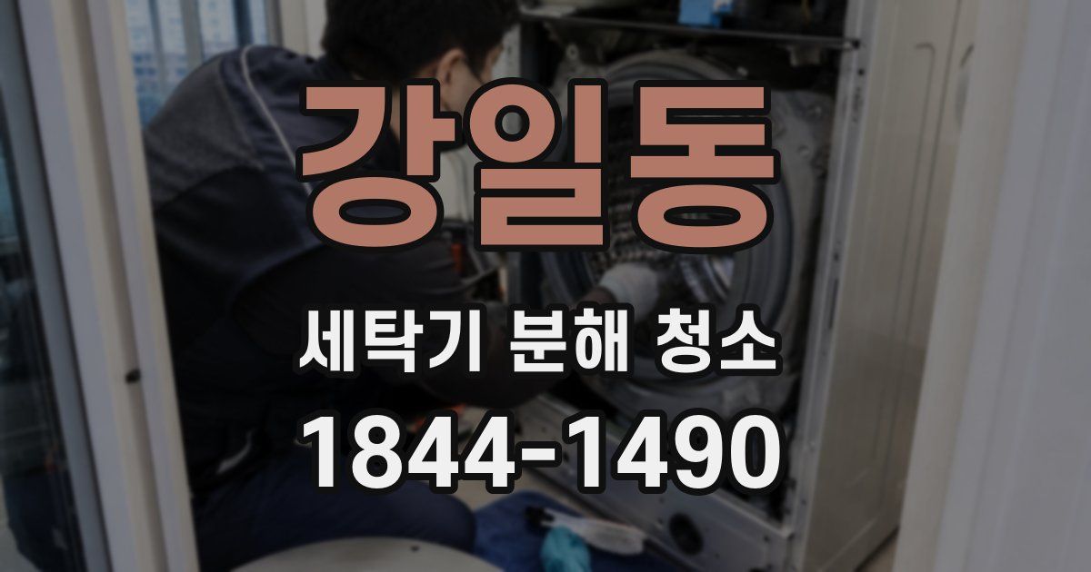 강일동 세탁기 분해 청소