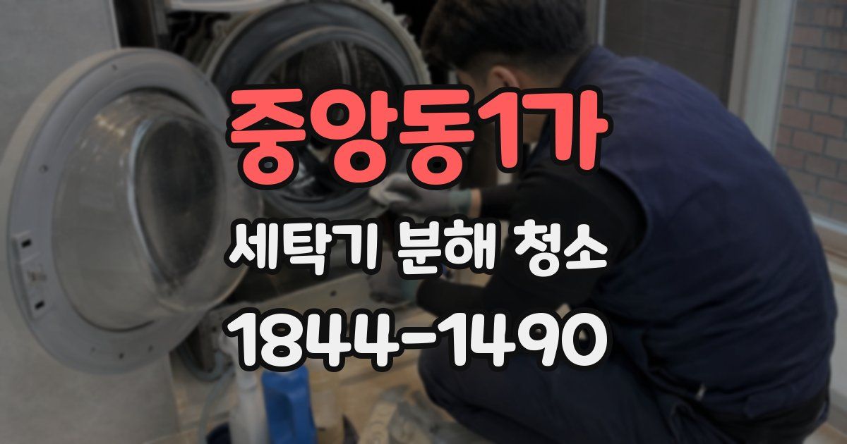중앙동1가 세탁기 분해 청소