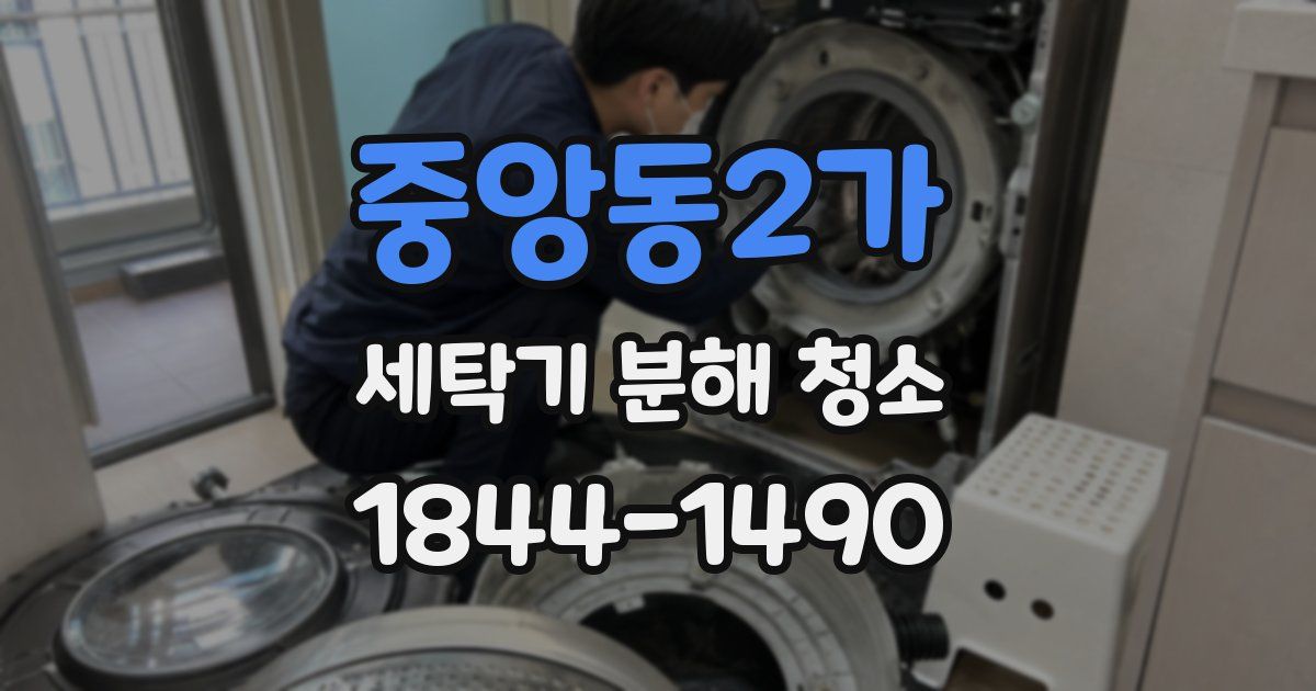 중앙동2가 세탁기 분해 청소