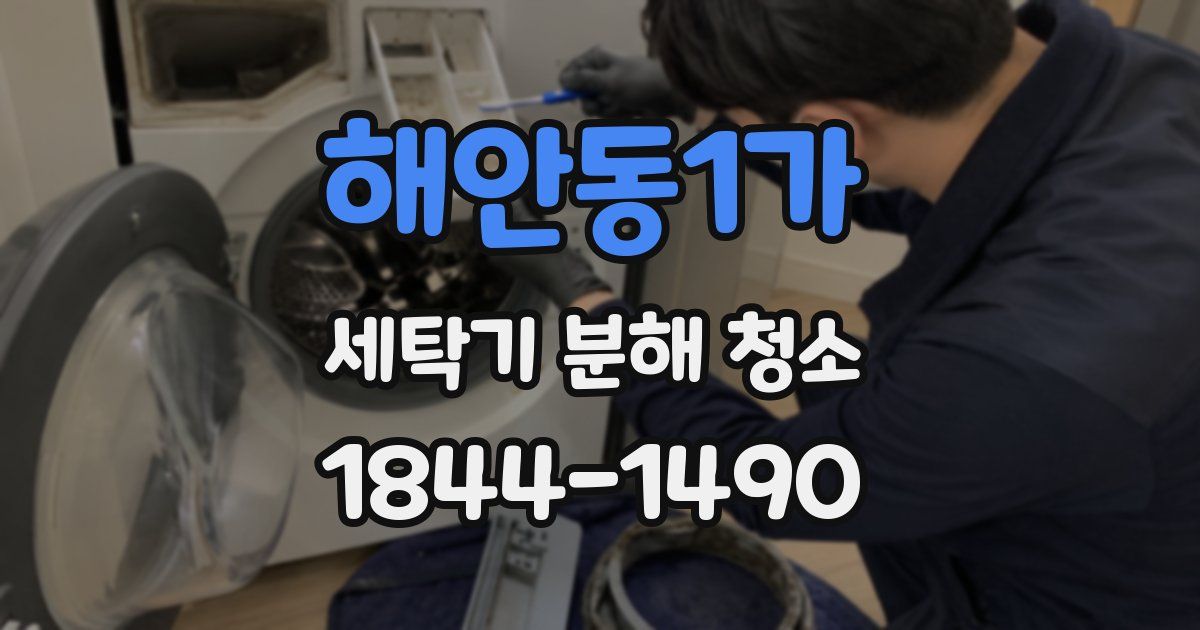 해안동1가 세탁기 분해 청소