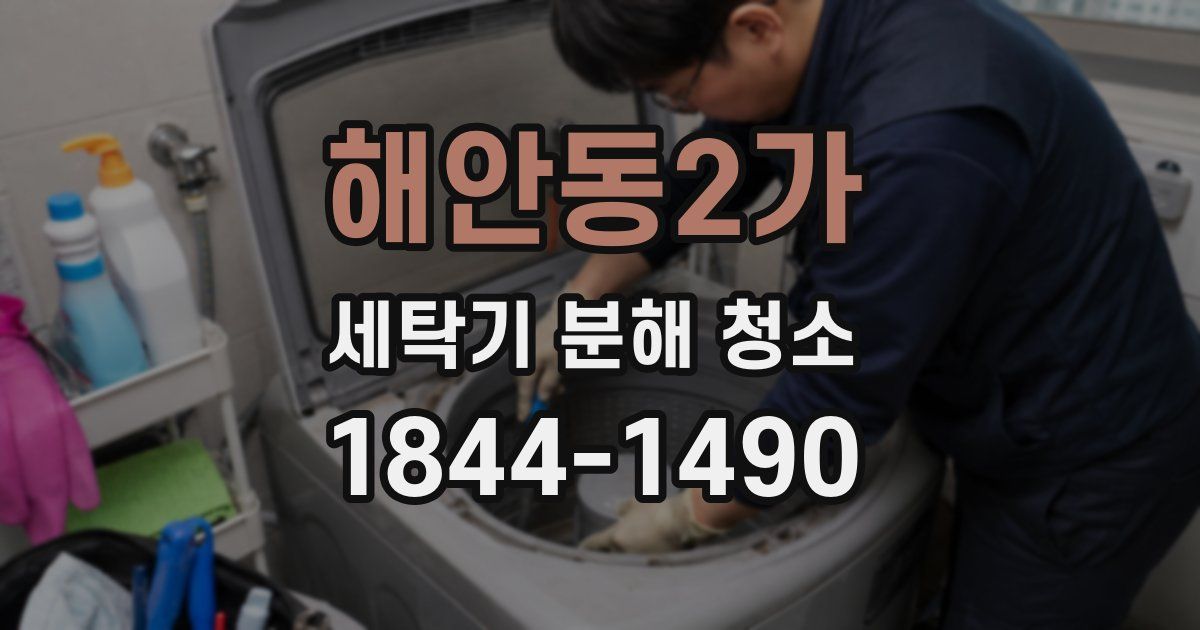 해안동2가 세탁기 분해 청소