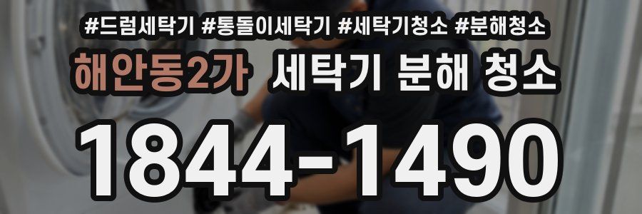 해안동2가 세탁기 분해 청소