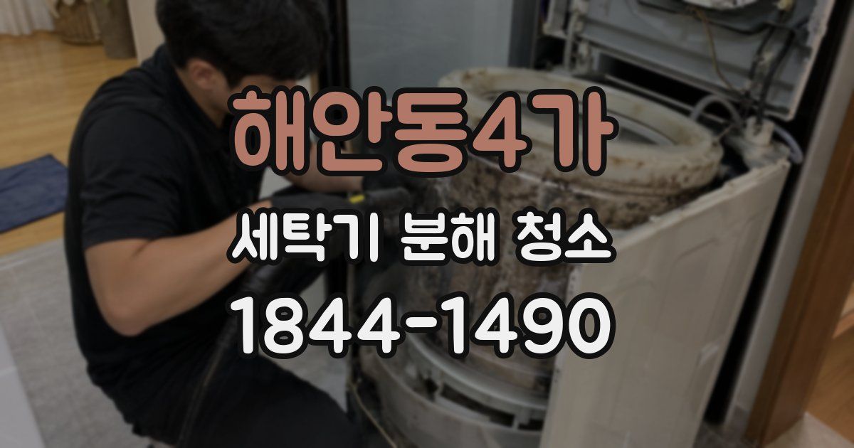 해안동4가 세탁기 분해 청소