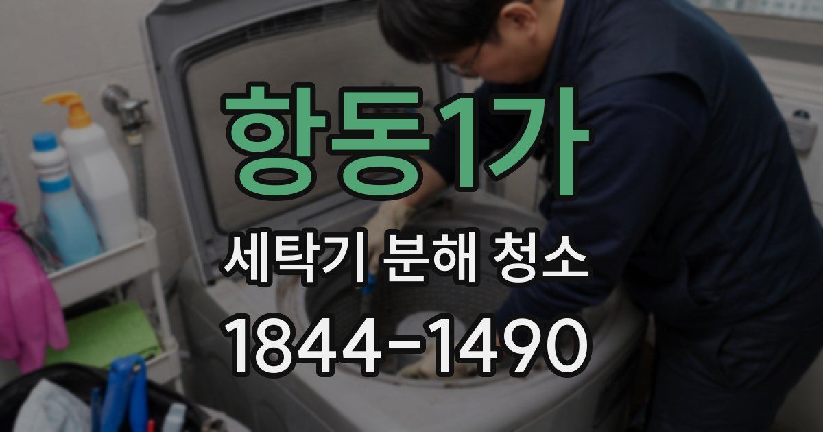 항동1가 세탁기 분해 청소