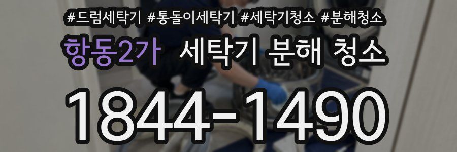 항동2가 세탁기 분해 청소