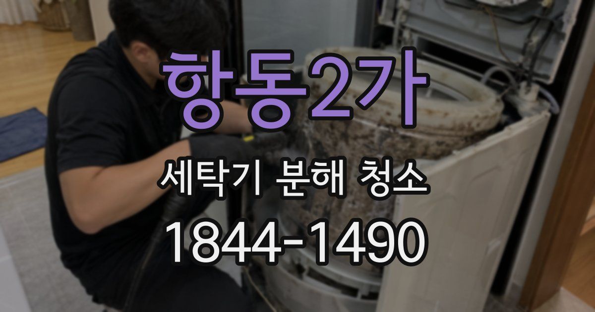 항동2가 세탁기 분해 청소