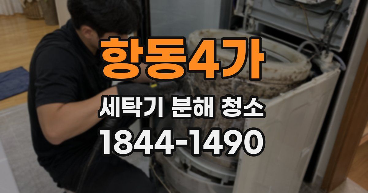 항동4가 세탁기 분해 청소