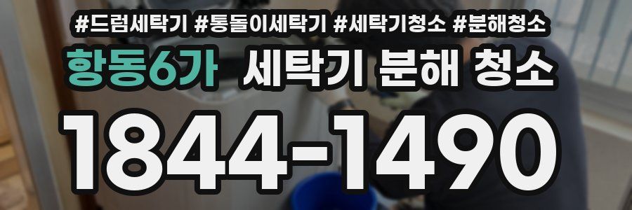 항동6가 세탁기 분해 청소