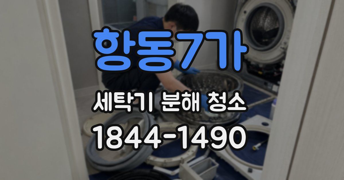 항동7가 세탁기 분해 청소
