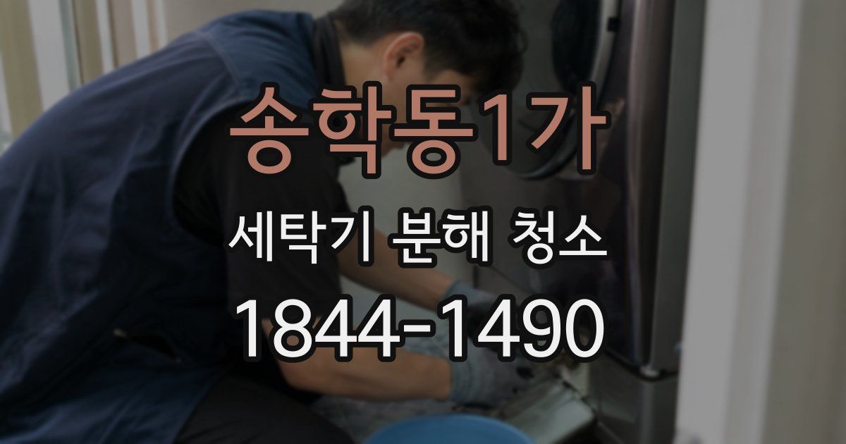 송학동1가 세탁기 분해 청소