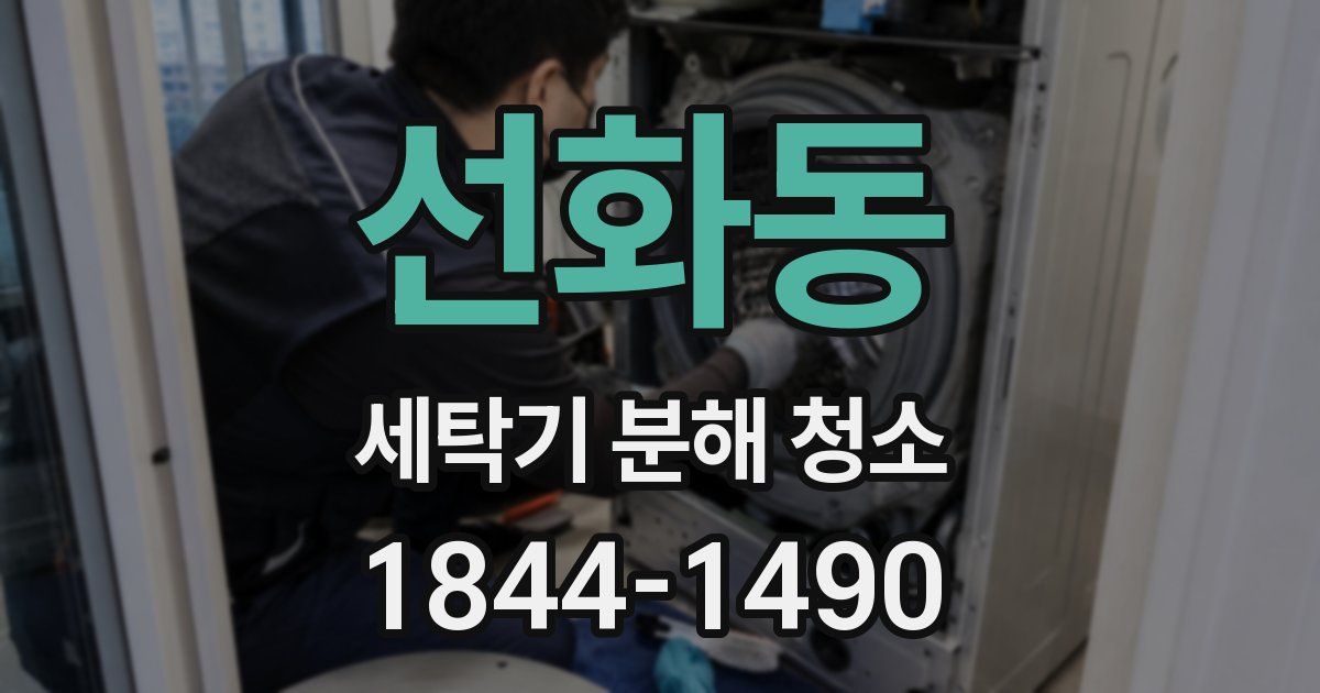 선화동 세탁기 분해 청소