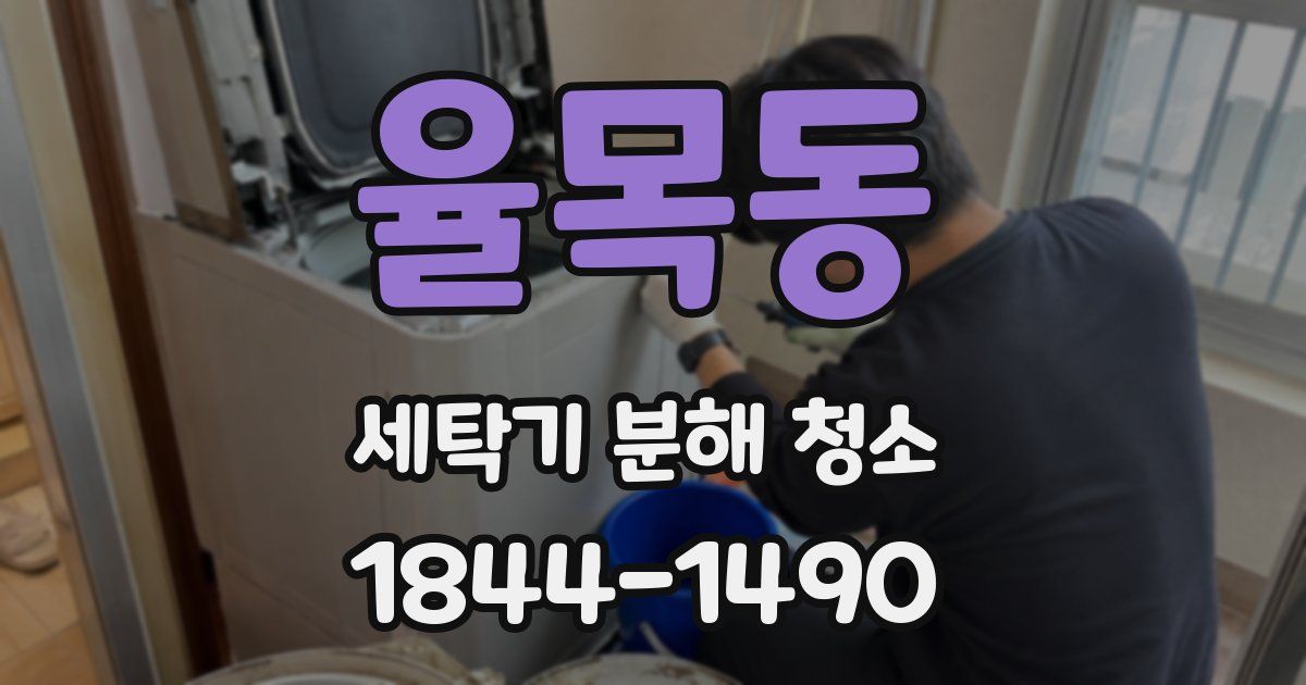 율목동 세탁기 분해 청소