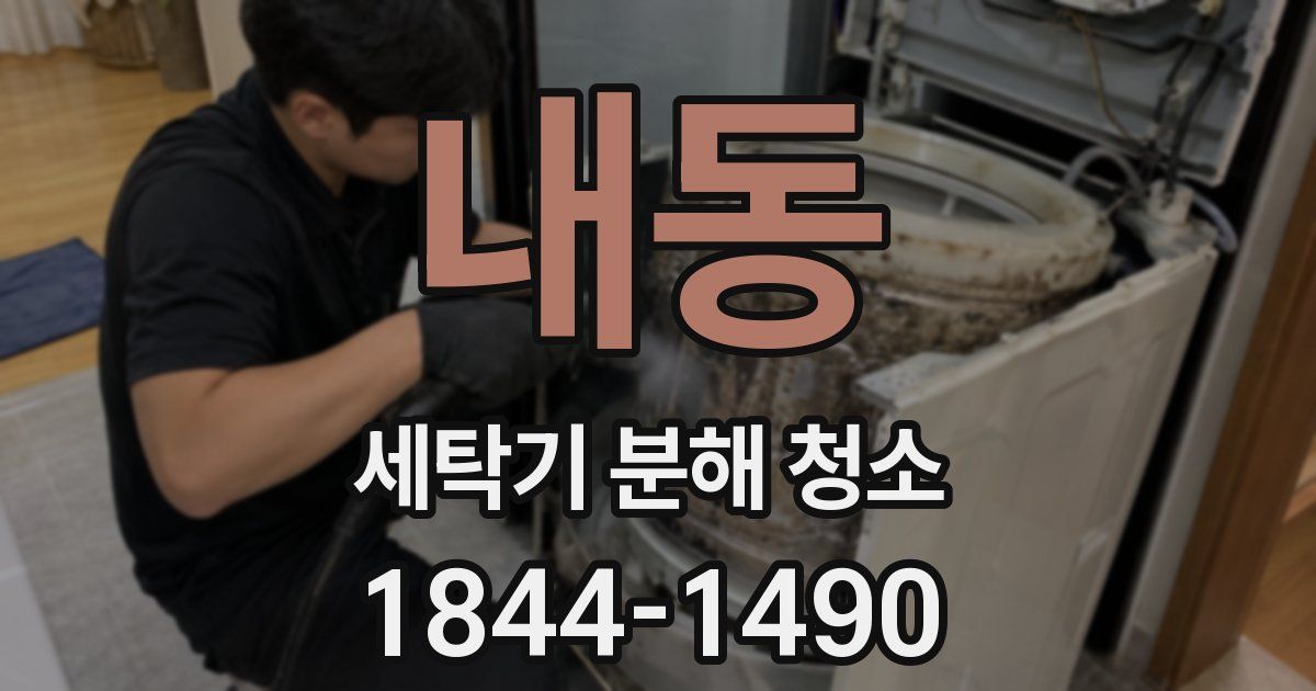 내동 세탁기 분해 청소