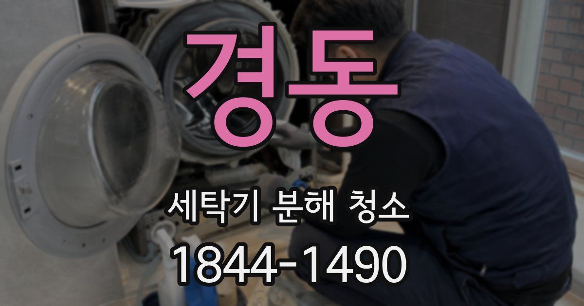 경동 세탁기 분해 청소