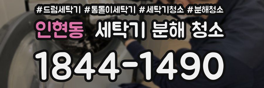 인현동 세탁기 분해 청소