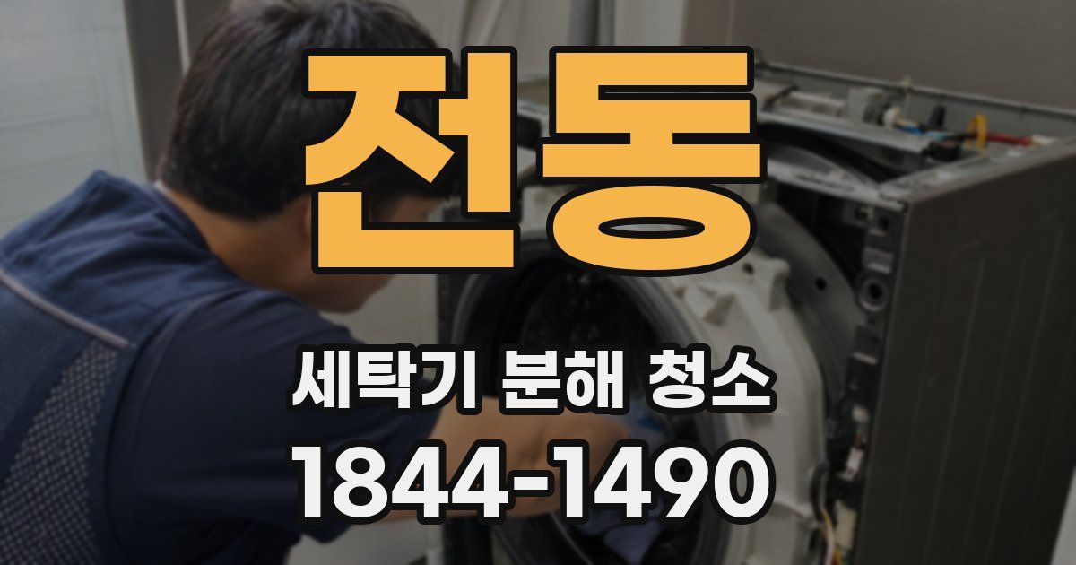 전동 세탁기 분해 청소