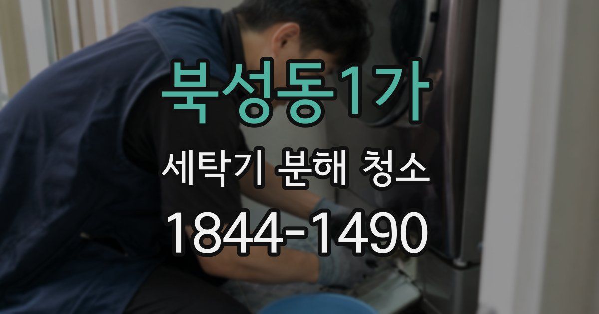 북성동1가 세탁기 분해 청소