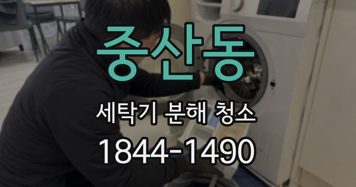 중산동 세탁기 분해 청소