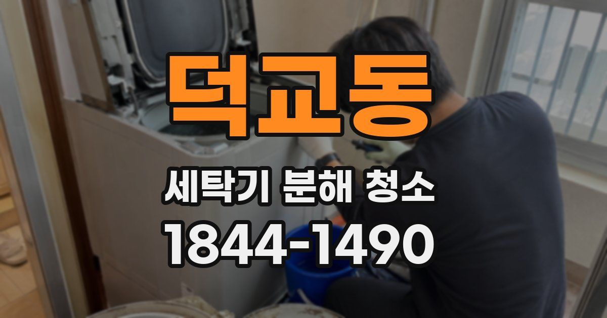 덕교동 세탁기 분해 청소