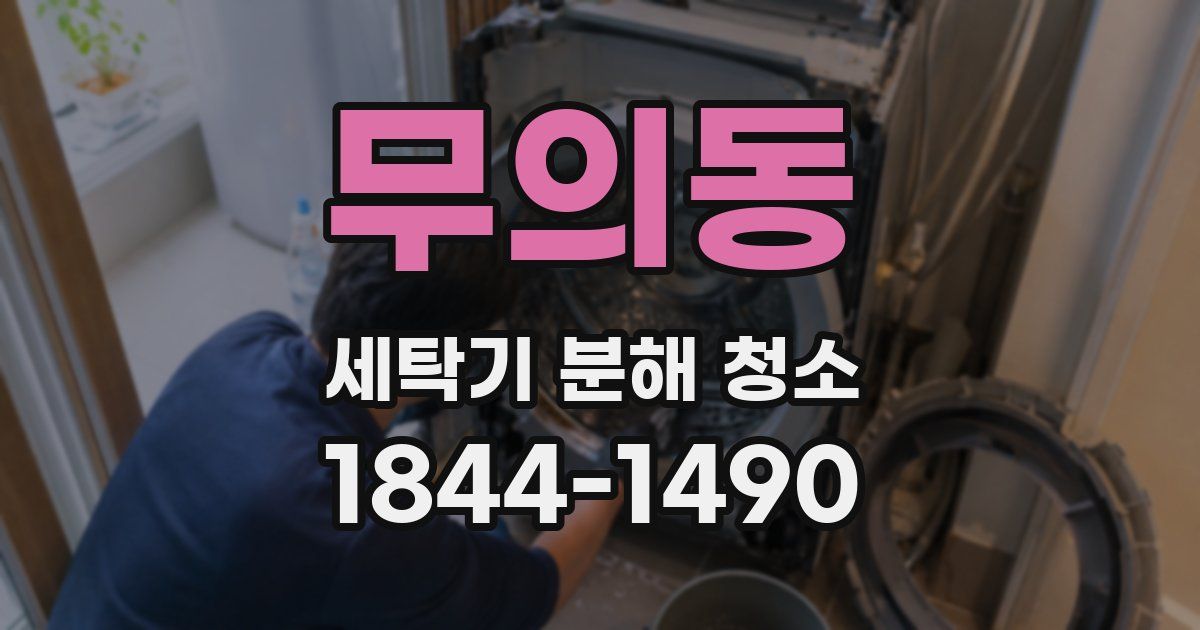 무의동 세탁기 분해 청소