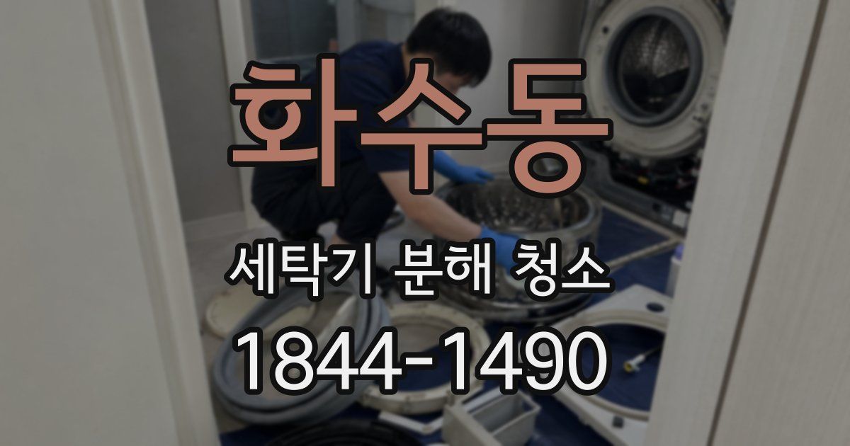 화수동 세탁기 분해 청소