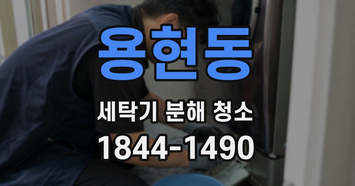 용현동 세탁기 분해 청소