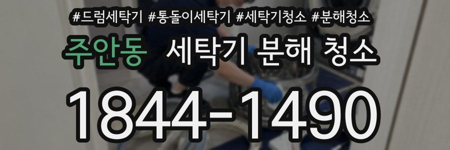 주안동 세탁기 분해 청소