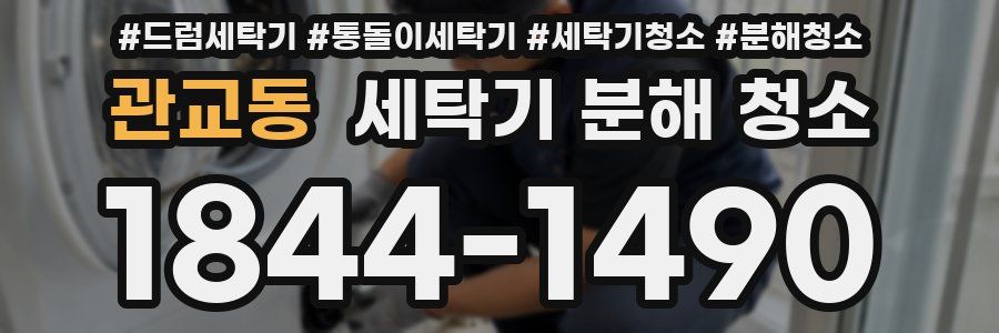 관교동 세탁기 분해 청소