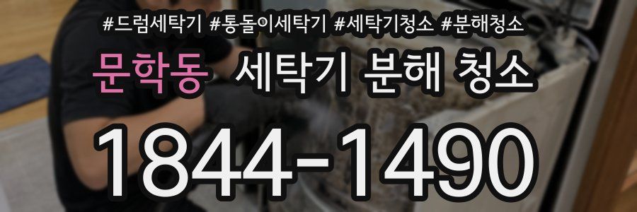 문학동 세탁기 분해 청소