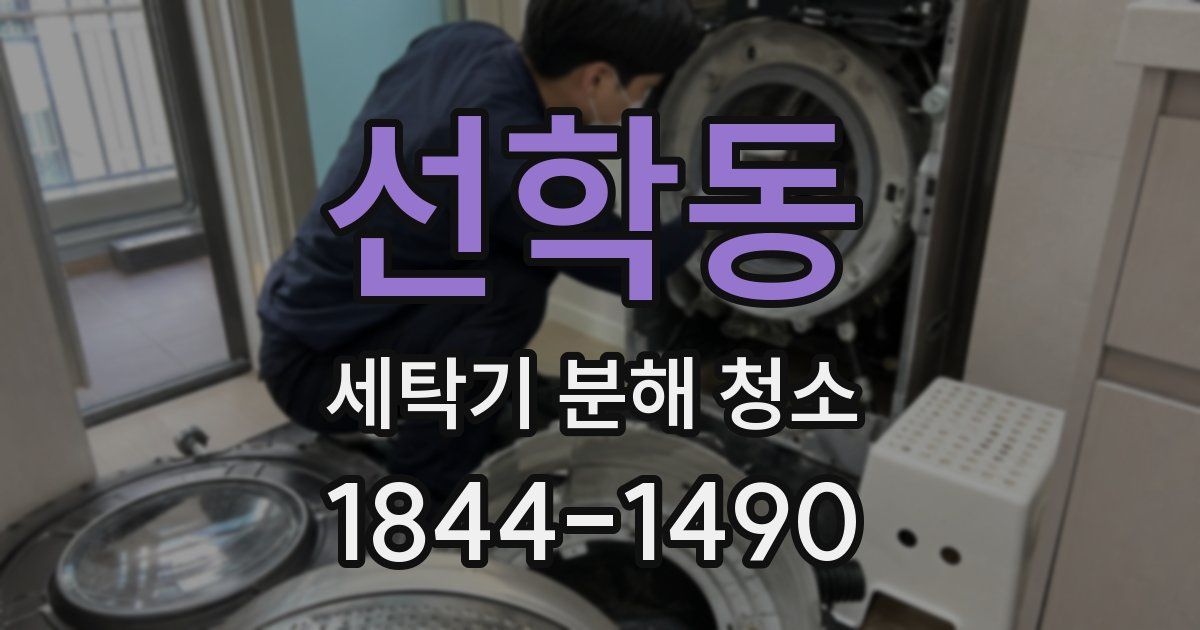 선학동 세탁기 분해 청소