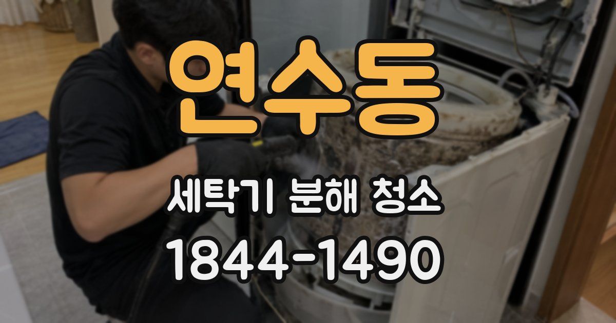 연수동 세탁기 분해 청소