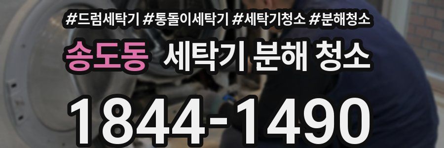 송도동 세탁기 분해 청소