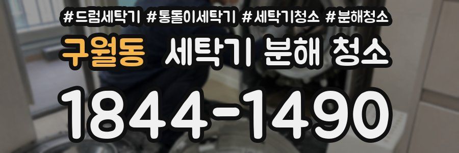 구월동 세탁기 분해 청소