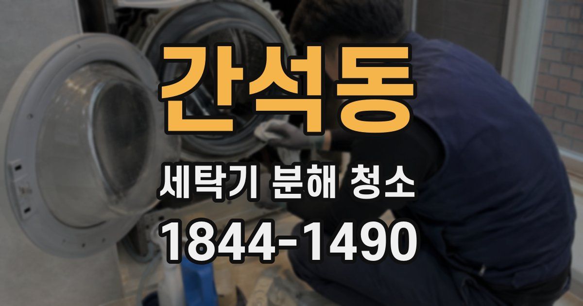 간석동 세탁기 분해 청소