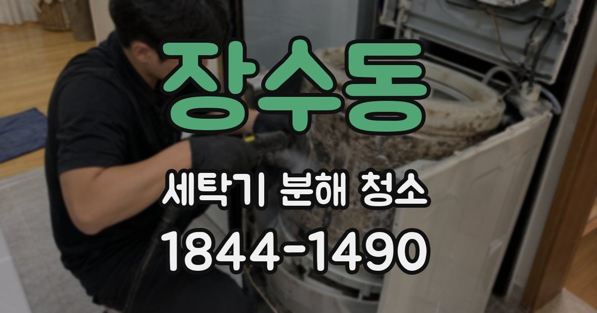 장수동 세탁기 분해 청소