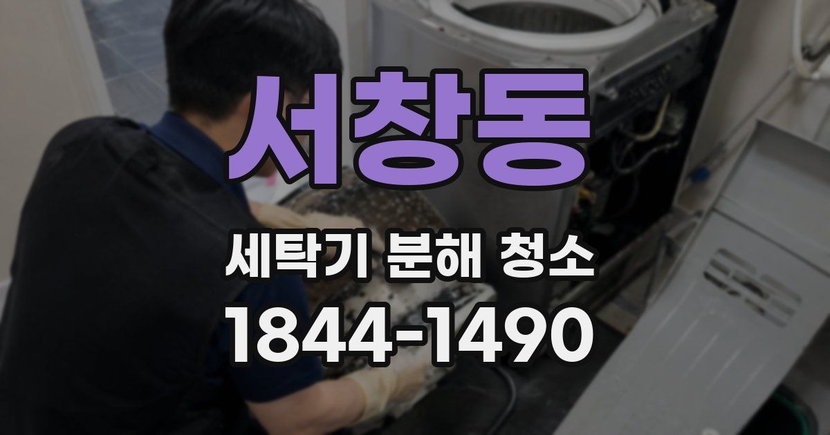 서창동 세탁기 분해 청소