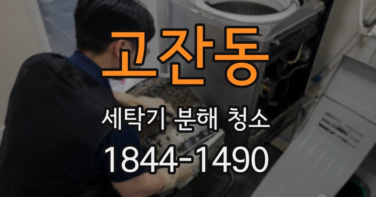 고잔동 세탁기 분해 청소