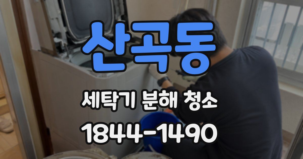 산곡동 세탁기 분해 청소