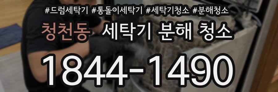 청천동 세탁기 분해 청소