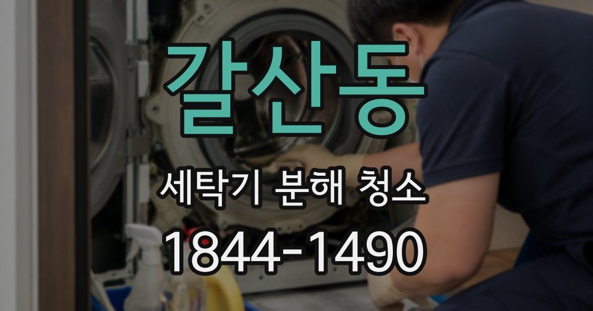 갈산동 세탁기 분해 청소
