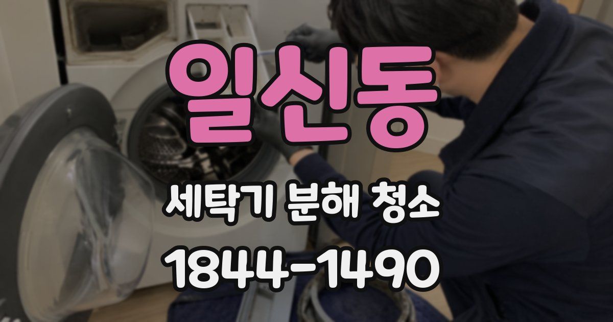 일신동 세탁기 분해 청소