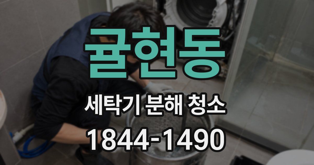 귤현동 세탁기 분해 청소