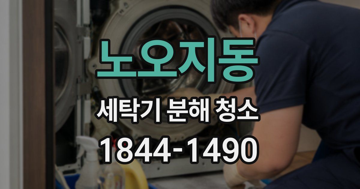 노오지동 세탁기 분해 청소